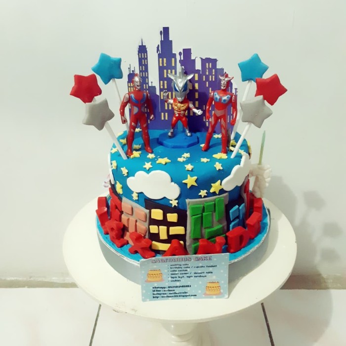 Detail Kue Ulang Tahun Ultraman Nomer 5