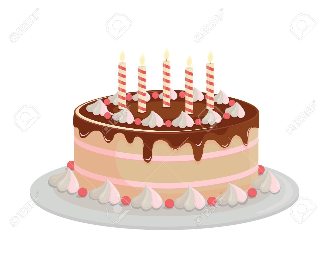 Detail Kue Ulang Tahun Vector Nomer 46