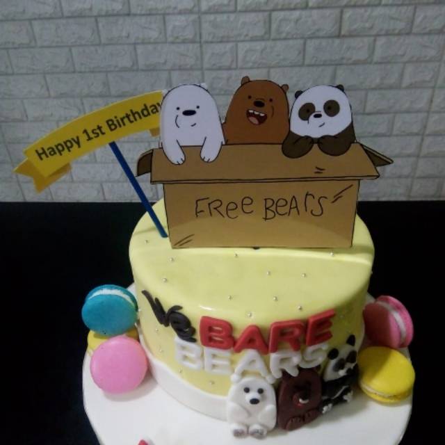 Detail Kue Ulang Tahun We Bare Bears Nomer 3