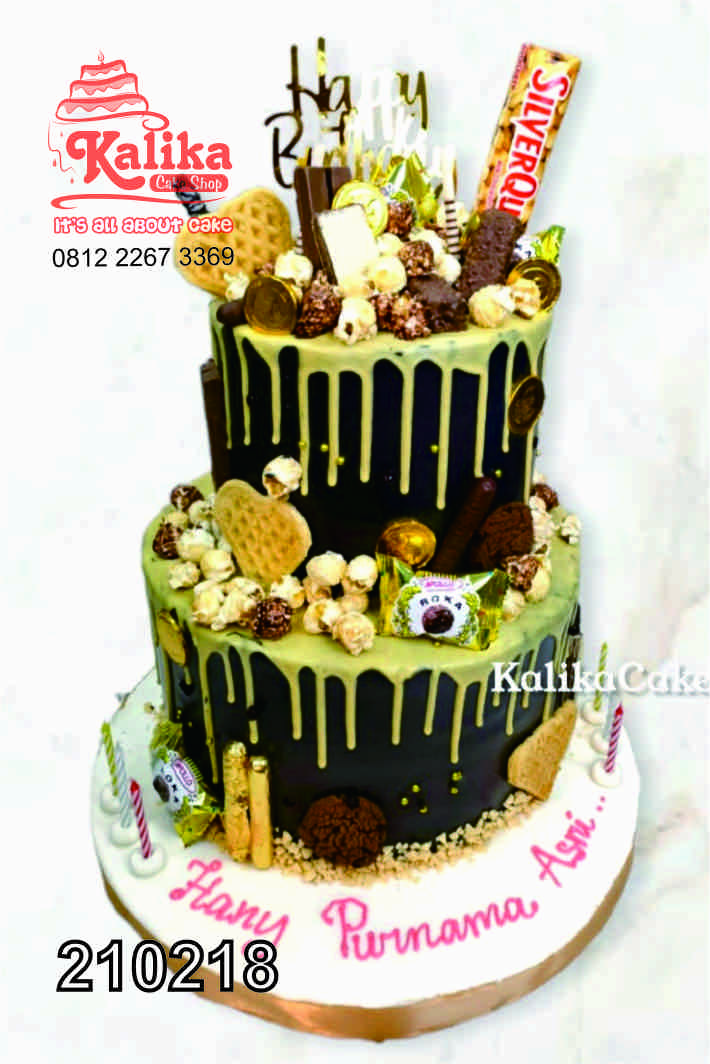 Detail Kue Ultah 2 Tingkat Coklat Nomer 30