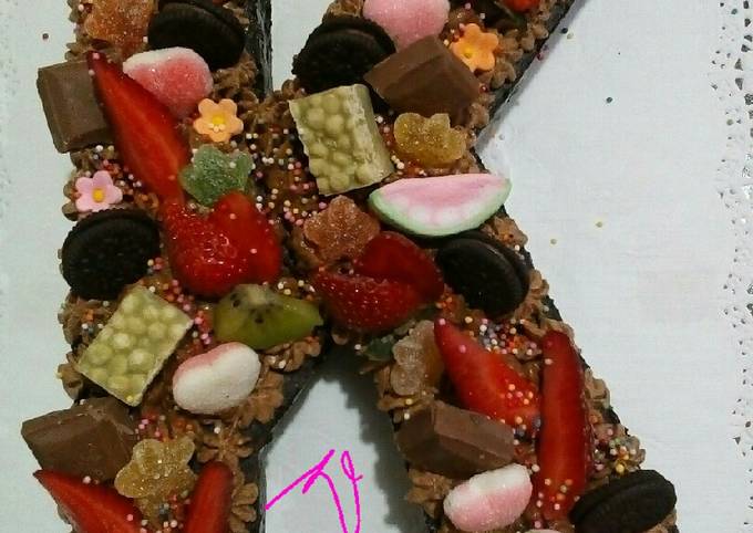 Detail Kue Ultah Alfabet Nomer 34