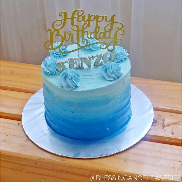 Detail Kue Ultah Biru Putih Nomer 3