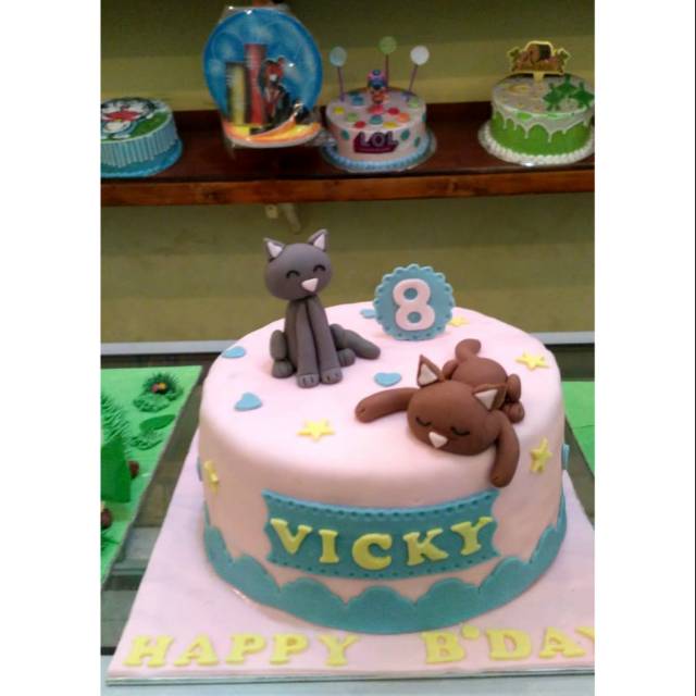 Detail Kue Ultah Gambar Kucing Nomer 7