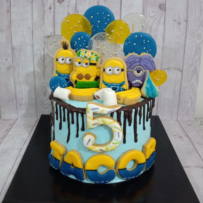 Detail Kue Ultah Gambar Minion Nomer 35