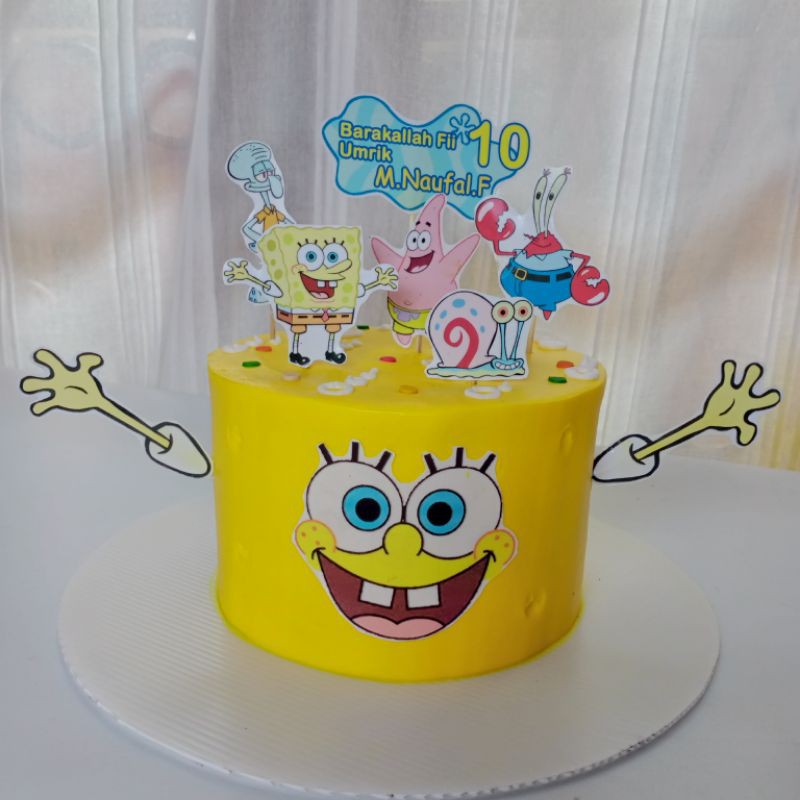 Detail Kue Ultah Gambar Spongebob Nomer 20