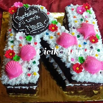 Detail Kue Ultah Huruf Nomer 23