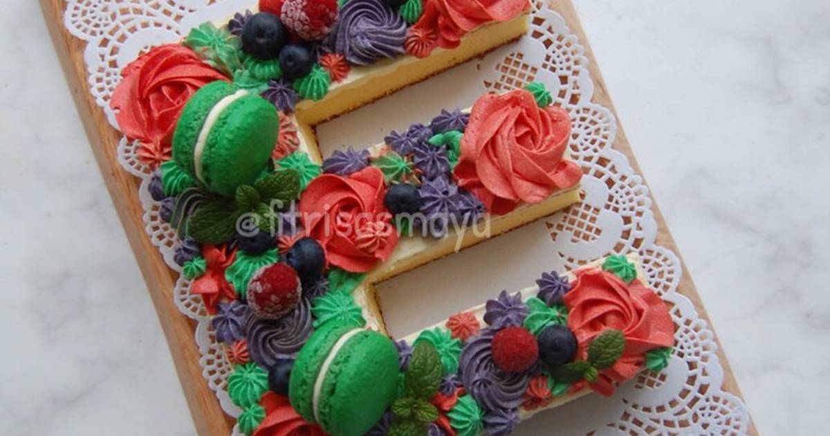 Detail Kue Ultah Huruf Nomer 28