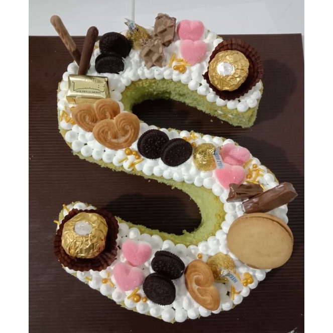 Detail Kue Ultah Huruf Nomer 50