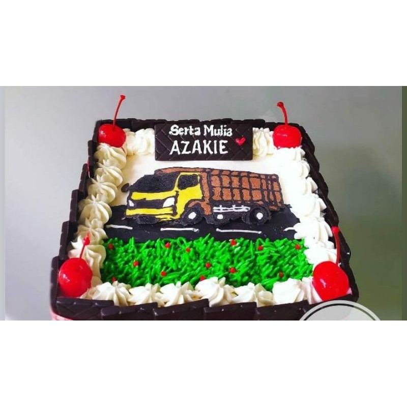 Detail Kue Ultah Karakter Truk Nomer 54