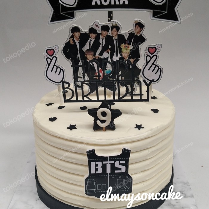 Detail Kue Ultah Logo Bts Nomer 23