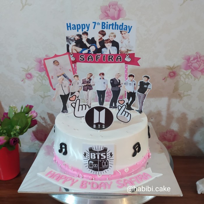 Detail Kue Ultah Logo Bts Nomer 30