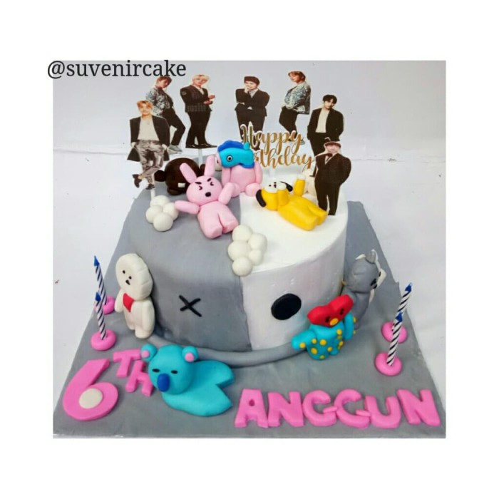 Detail Kue Ultah Logo Bts Nomer 47