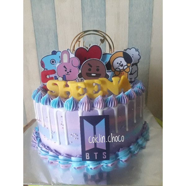 Detail Kue Ultah Logo Bts Nomer 54