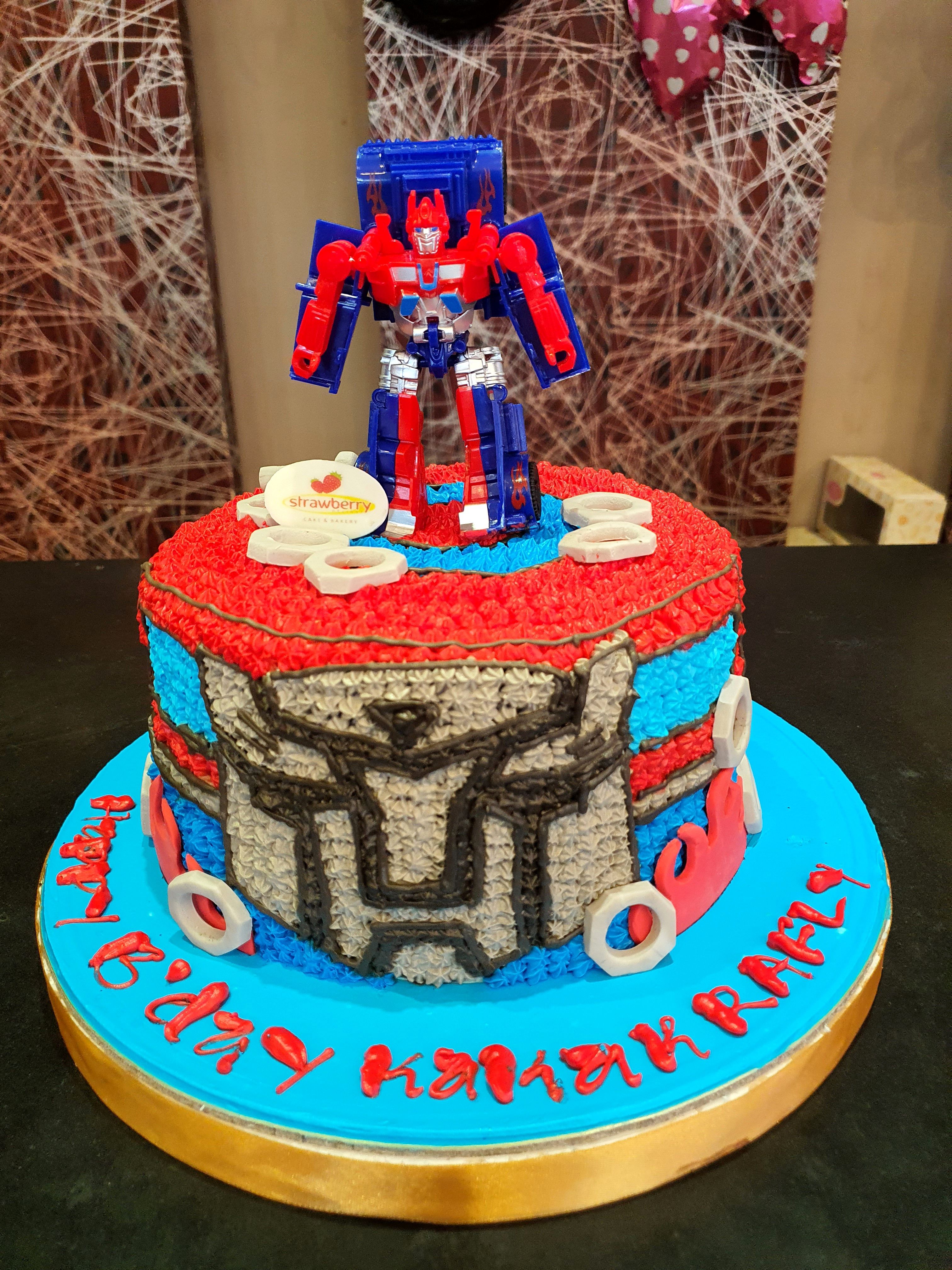 Detail Kue Ultah Optimus Prime Nomer 45