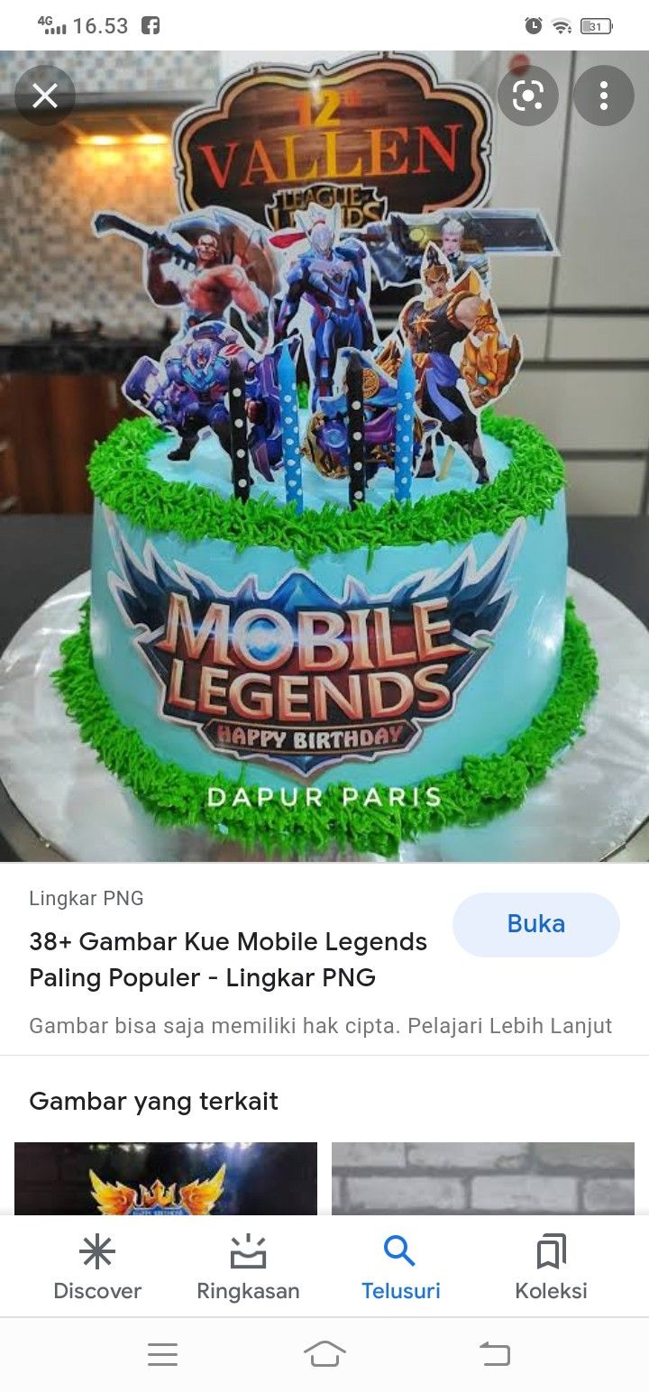 Detail Kue Ultah Tema Mobile Legend Nomer 43