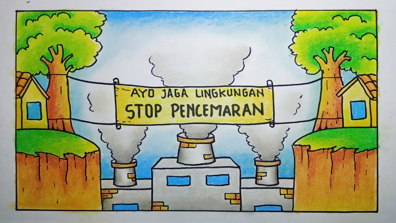 Mewarnai Gambar Poster Lingkungan Hidup - KibrisPDR