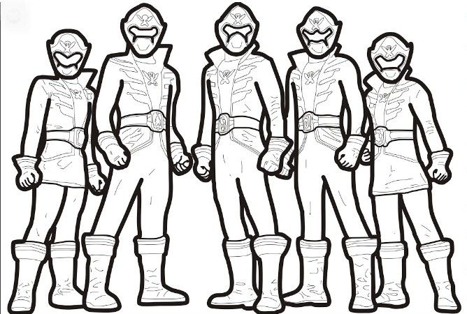 Detail Mewarnai Gambar Power Ranger Nomer 24