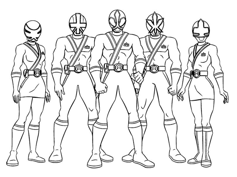 Detail Mewarnai Gambar Power Ranger Nomer 4