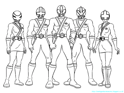 Mewarnai Gambar Power Rangers - KibrisPDR