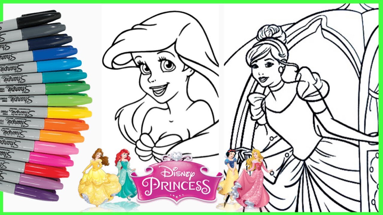 Detail Mewarnai Gambar Princess Ariel Nomer 20