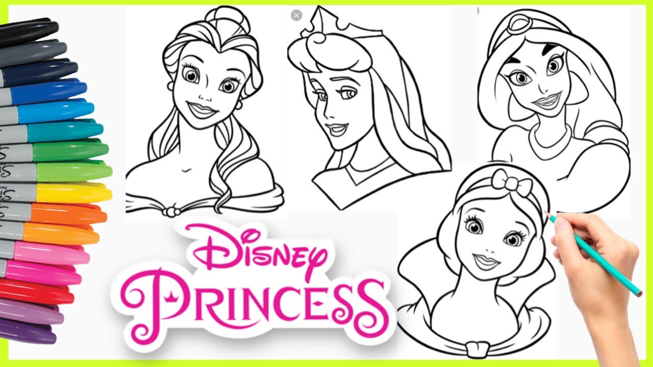 Detail Mewarnai Gambar Princess Disney Nomer 17