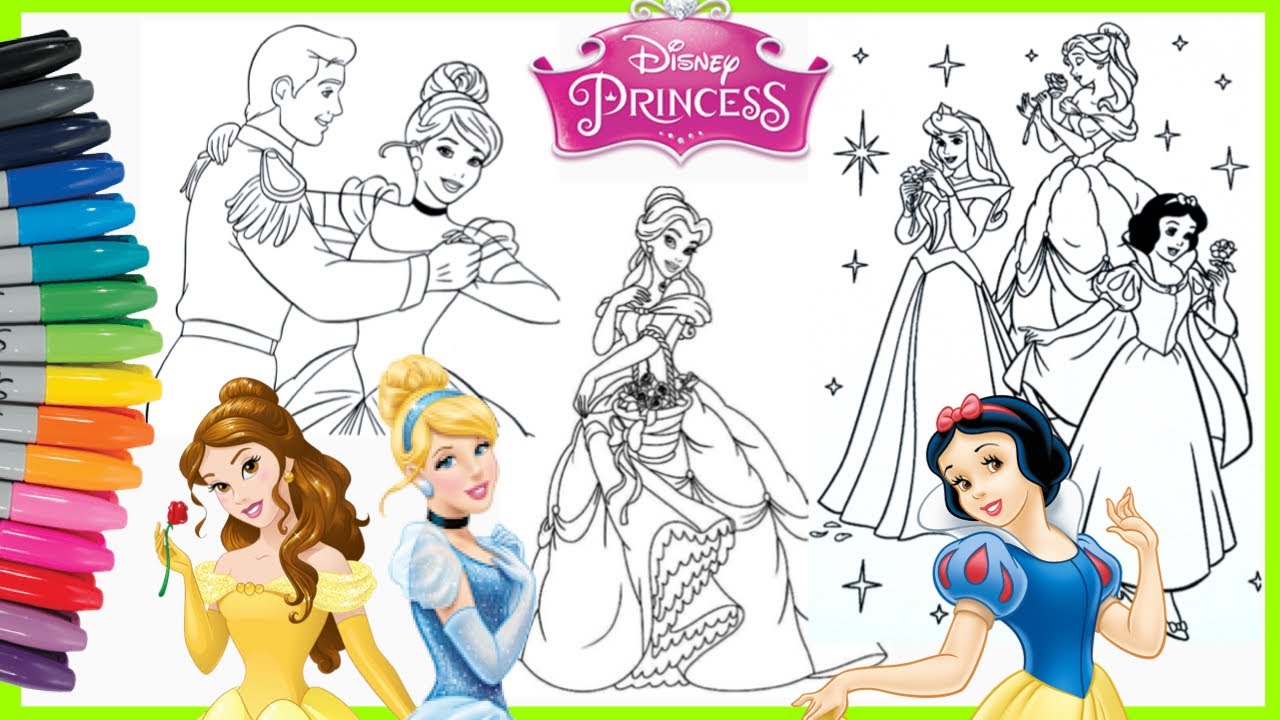 Detail Mewarnai Gambar Princess Disney Nomer 22