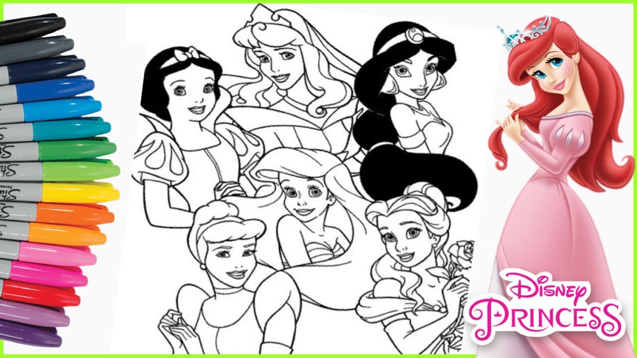 Detail Mewarnai Gambar Princess Disney Nomer 23