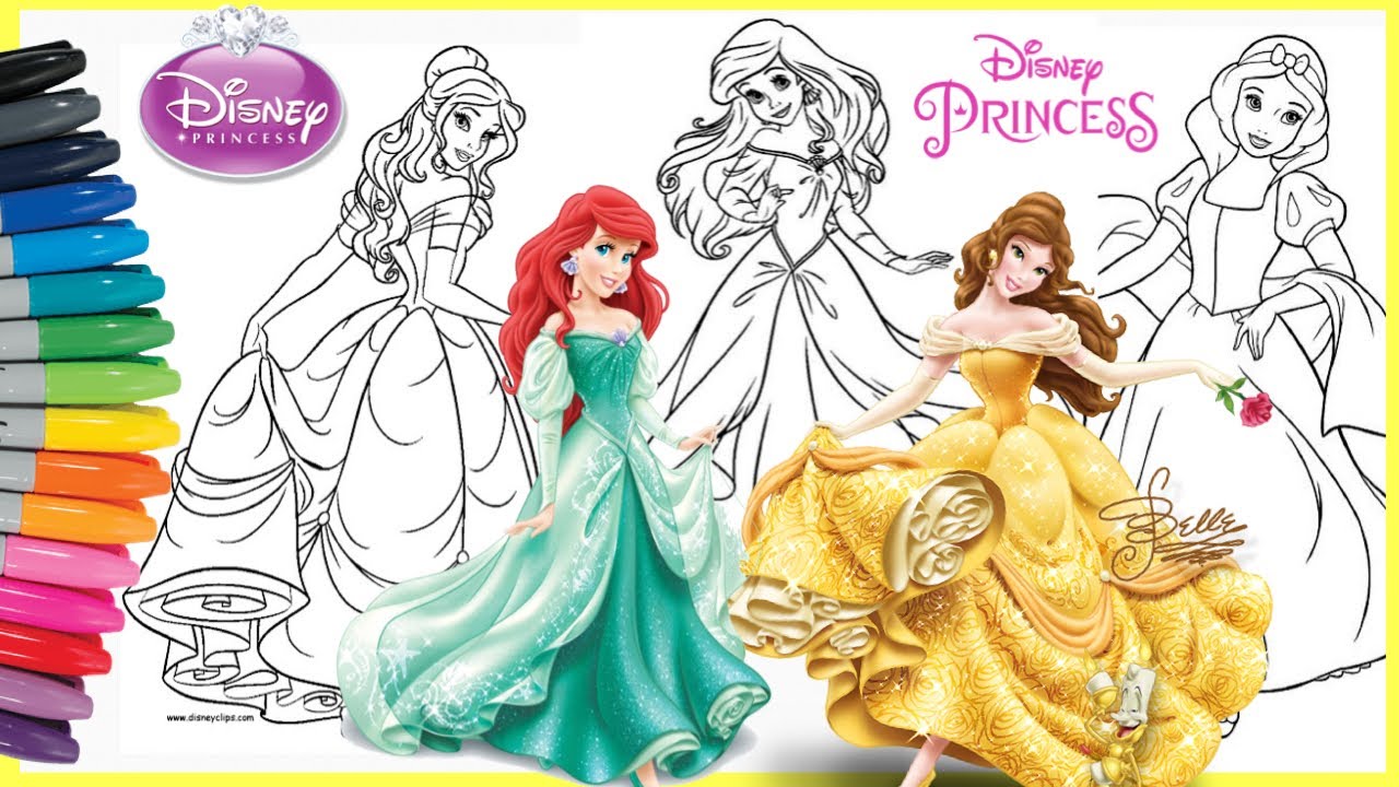 Detail Mewarnai Gambar Princess Disney Nomer 27