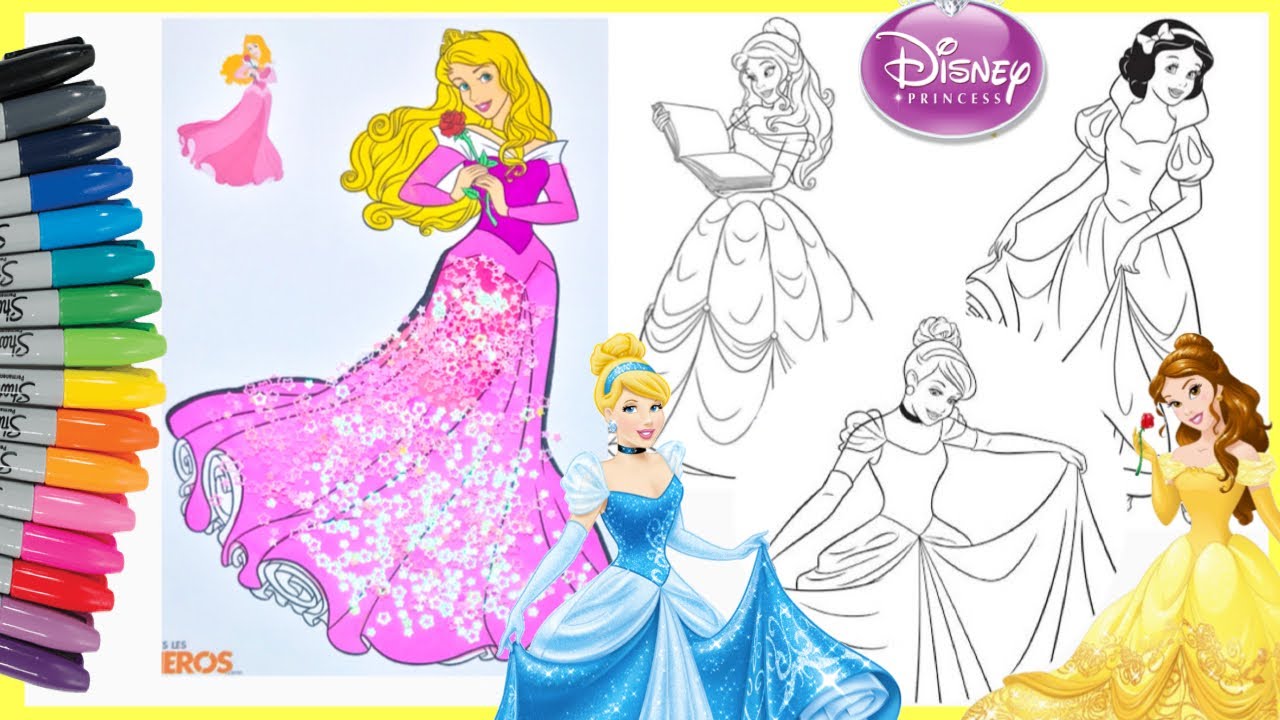 Detail Mewarnai Gambar Princess Disney Nomer 31