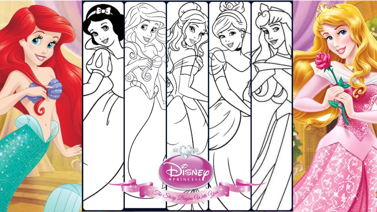 Detail Mewarnai Gambar Princess Disney Nomer 33