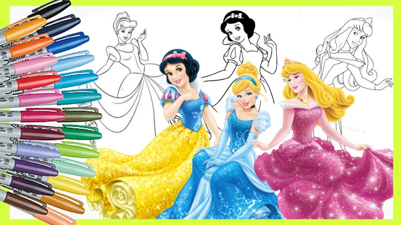 Detail Mewarnai Gambar Princess Disney Nomer 34