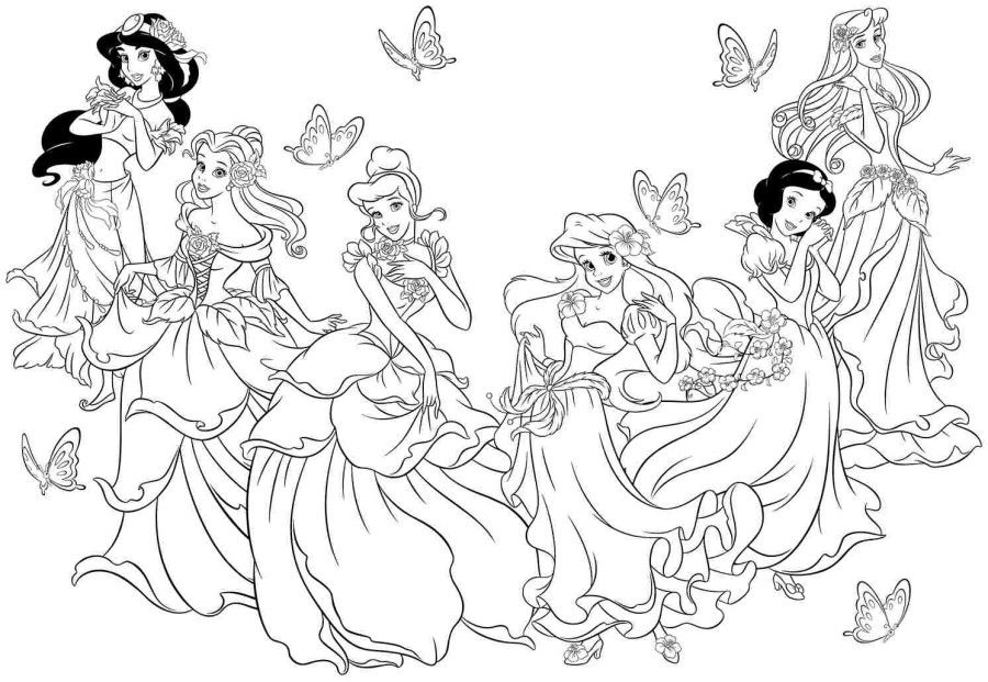 Detail Mewarnai Gambar Princess Disney Nomer 52