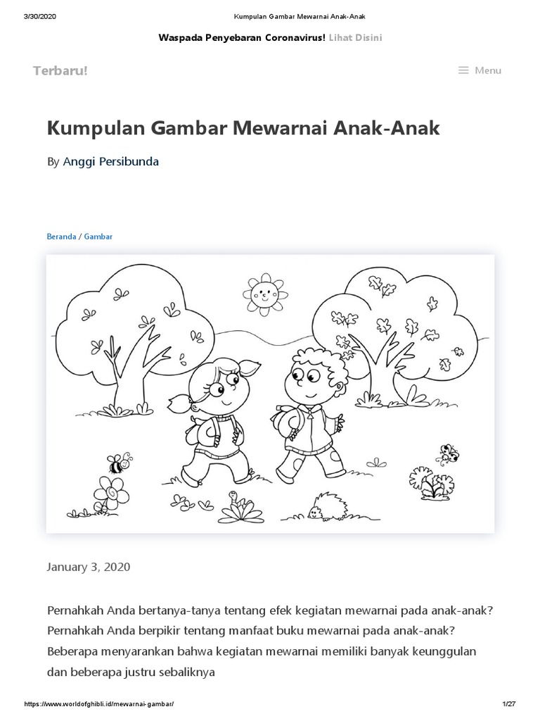 Detail Mewarnai Gambar Rekreasi Mewarnai Gambar Anak Islam Sekolah Nomer 54