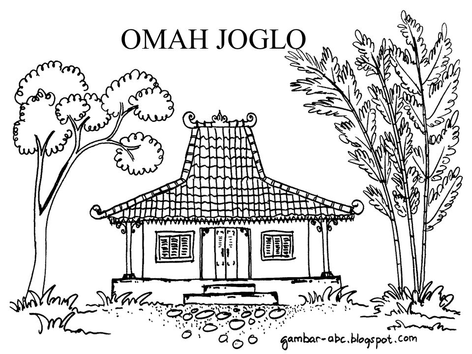 Detail Mewarnai Gambar Rumah Joglo Nomer 21