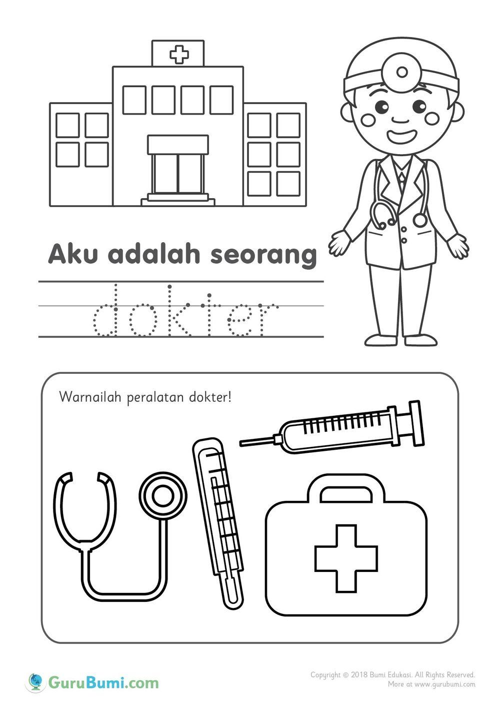 Detail Mewarnai Gambar Rumah Sakit Nomer 11