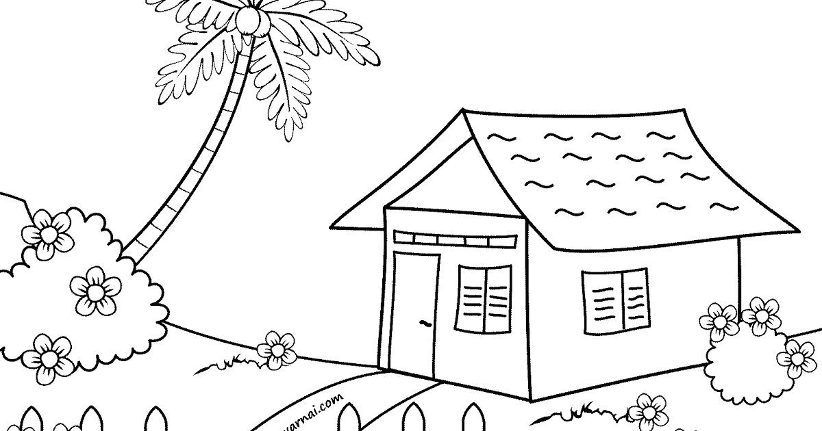 Detail Mewarnai Gambar Rumah Sederhana Nomer 17