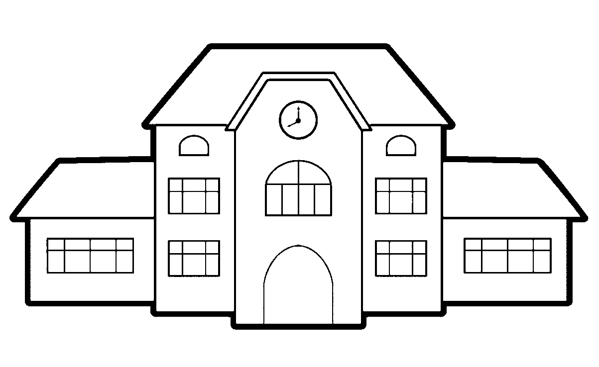 Detail Mewarnai Gambar Rumah Sekolah Nomer 2