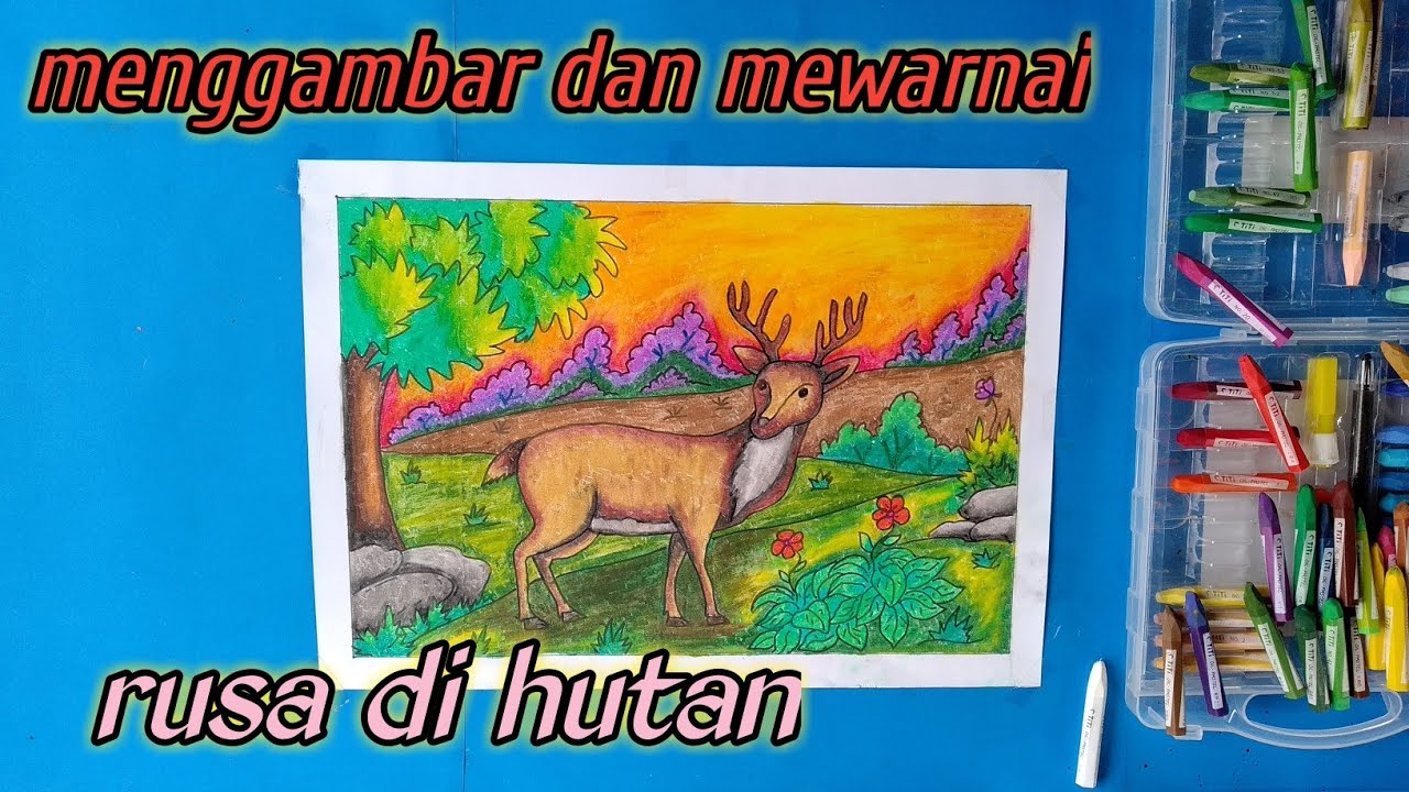 Detail Mewarnai Gambar Rusa Nomer 7