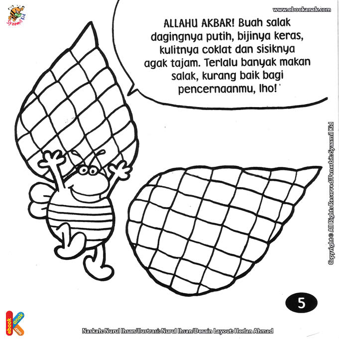 Detail Mewarnai Gambar Salak Nomer 6