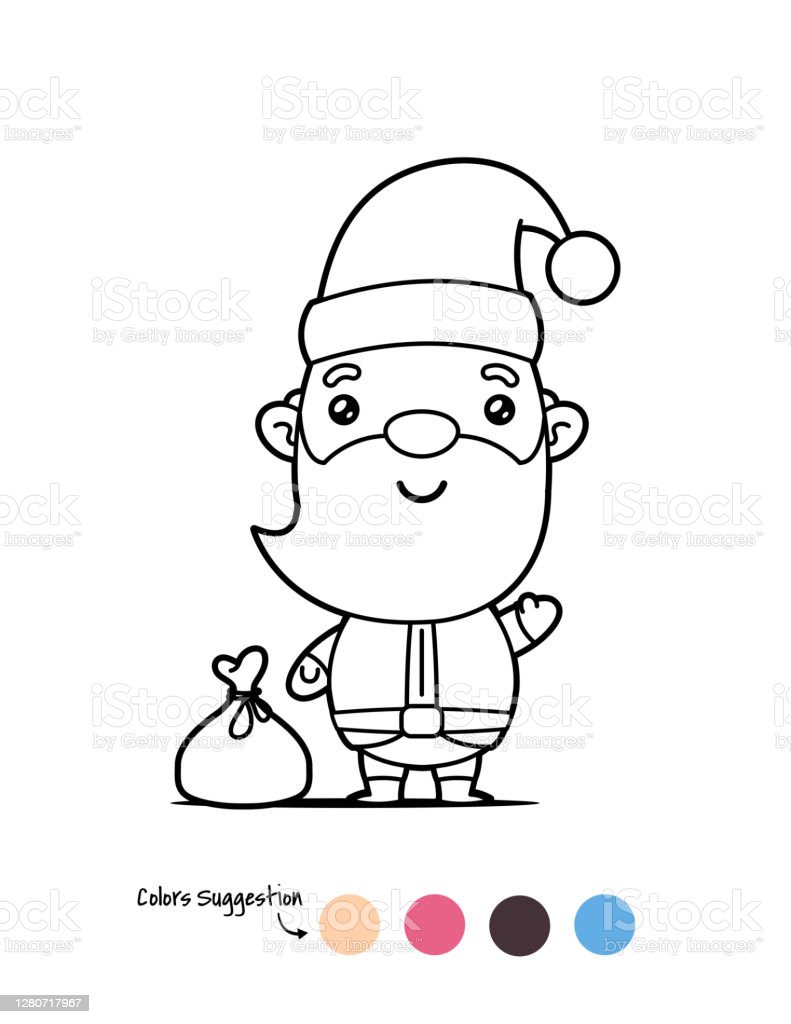 Detail Mewarnai Gambar Santa Claus Nomer 8