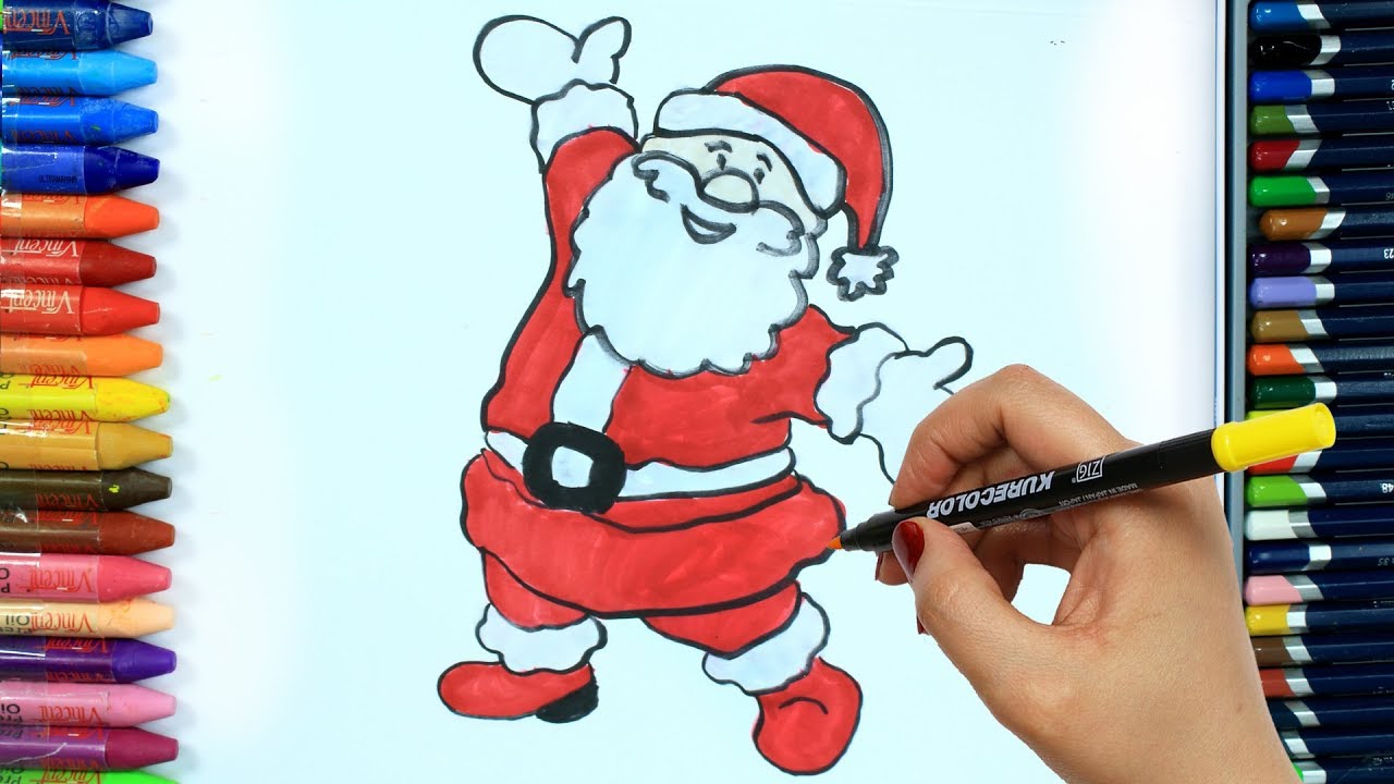 Detail Mewarnai Gambar Santa Claus Nomer 42