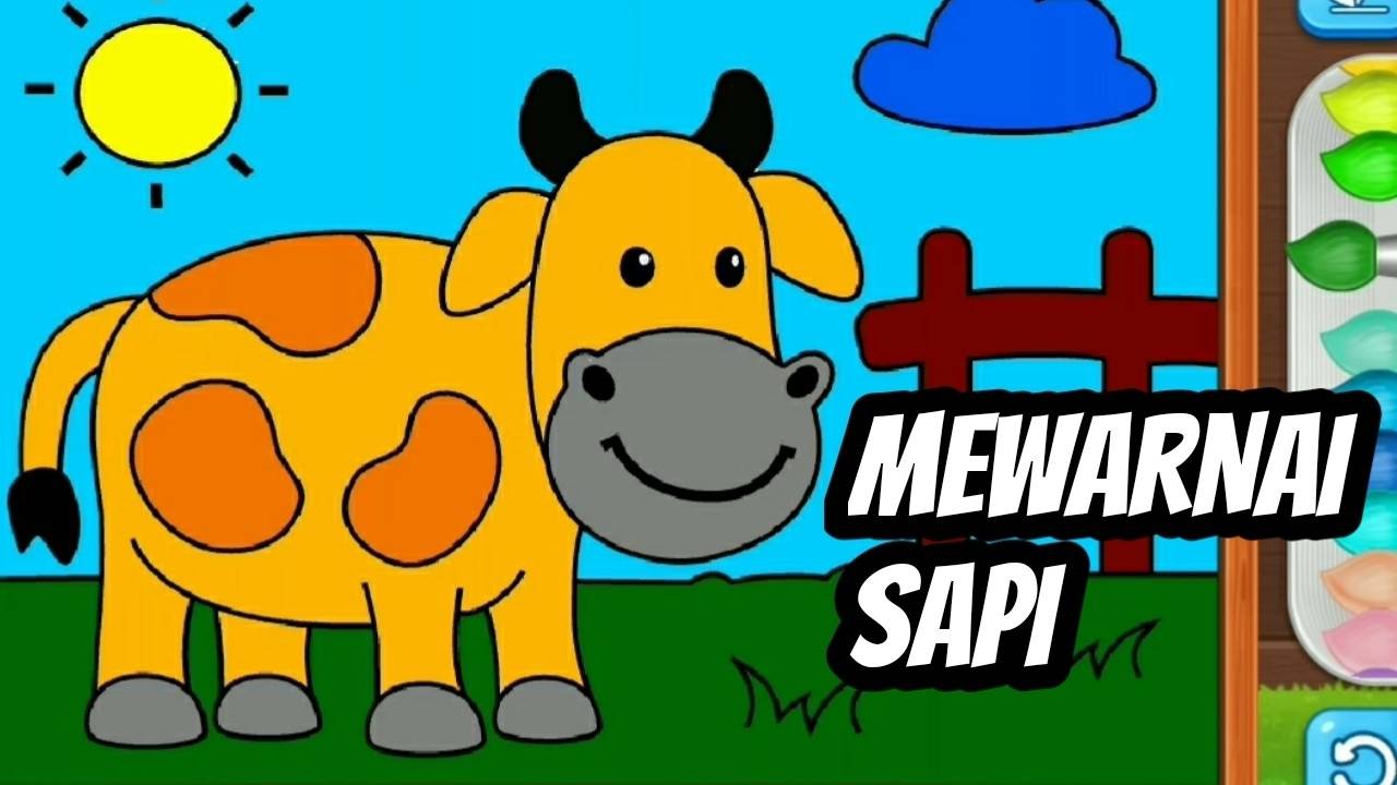 Detail Mewarnai Gambar Sapi Nomer 21