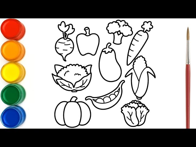 Detail Mewarnai Gambar Sayur Sayuran Nomer 11