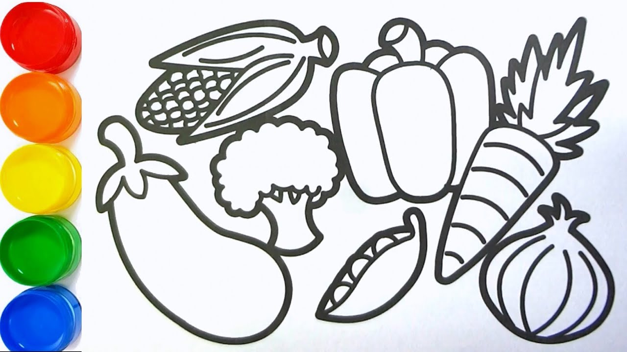 Detail Mewarnai Gambar Sayur Sayuran Nomer 3