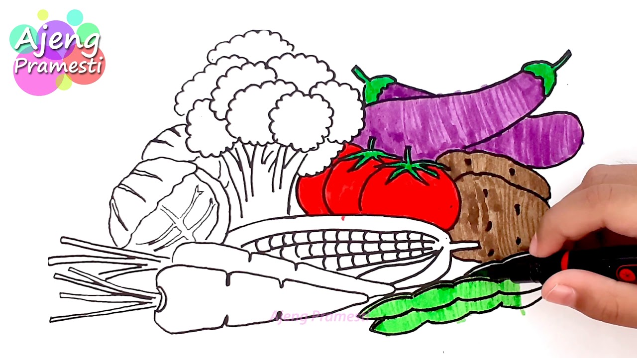 Detail Mewarnai Gambar Sayur Sayuran Nomer 23