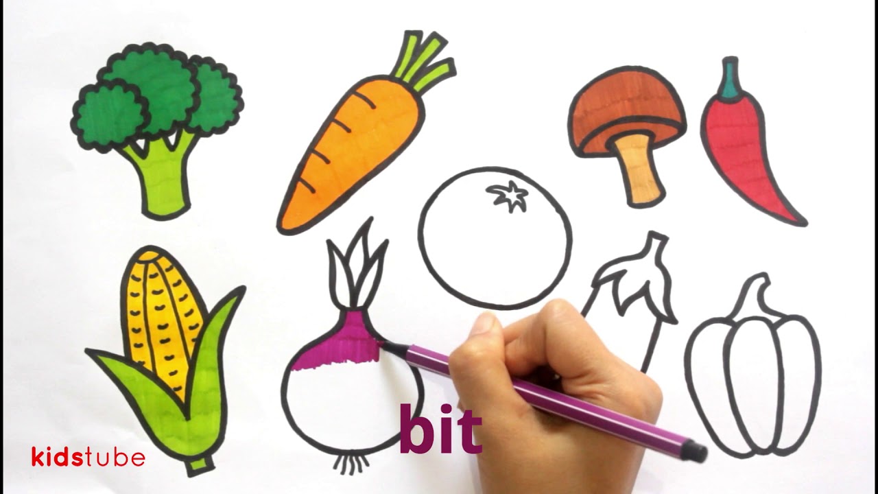 Detail Mewarnai Gambar Sayur Sayuran Nomer 10