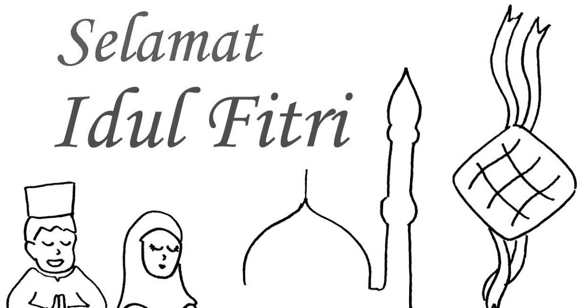 Detail Mewarnai Gambar Selamat Idul Fitri Nomer 36