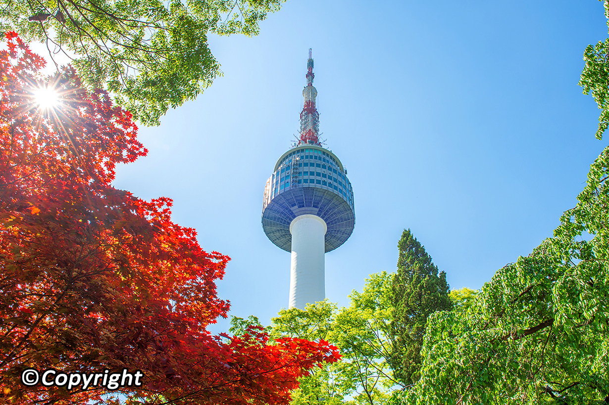 Detail Mewarnai Gambar Seoul Tower Nomer 27