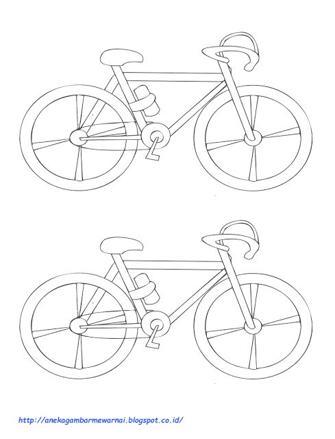 Detail Mewarnai Gambar Sepeda Roda Tiga Nomer 29