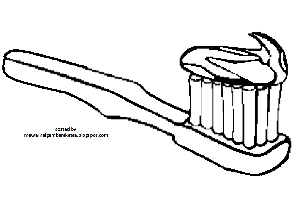 Detail Mewarnai Gambar Sikat Gigi Nomer 16